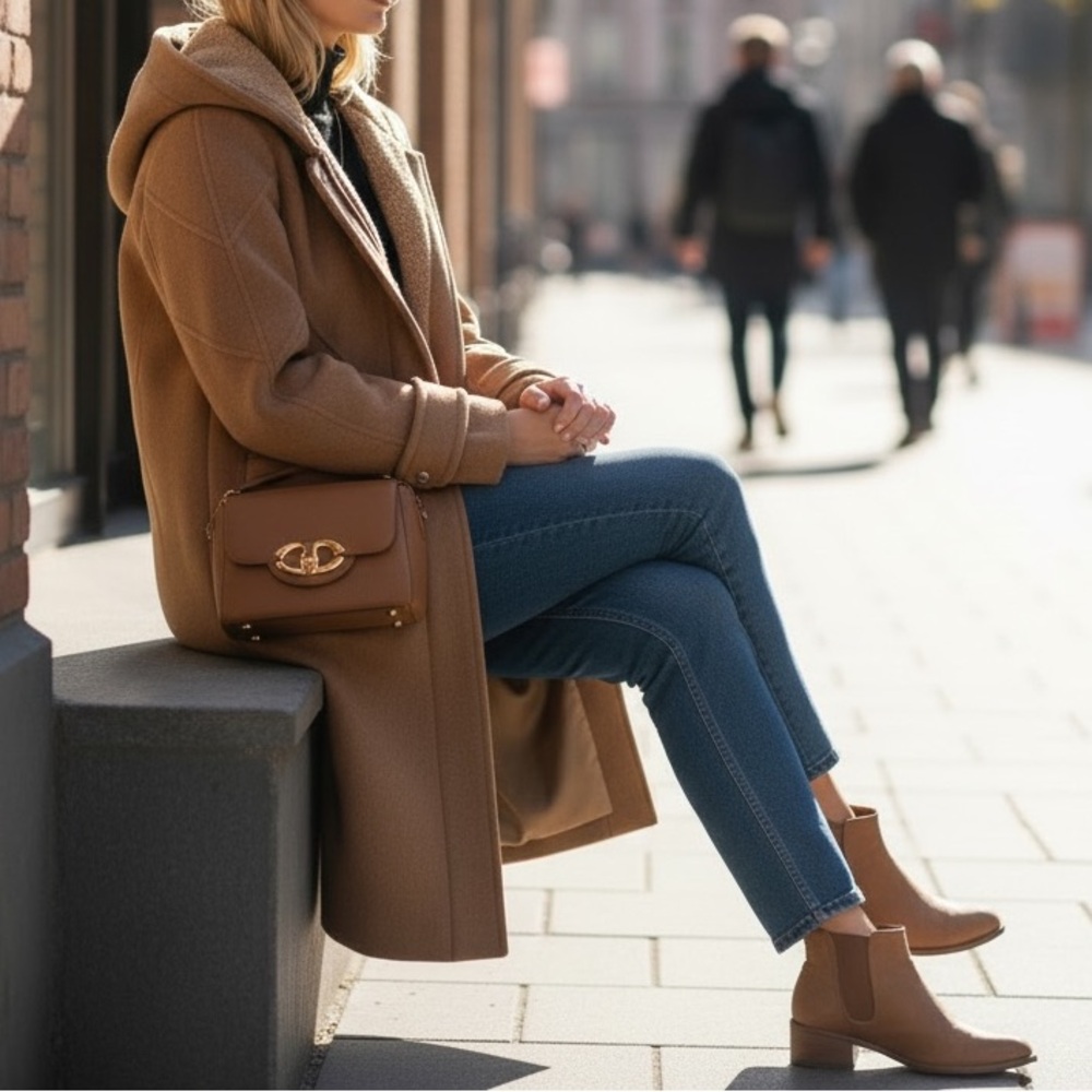 Sandro Phraise Hooded Wool-Blend Coat